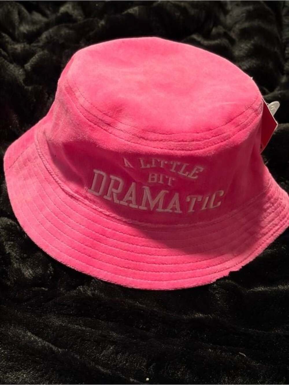Claire's Hot Pink Bucket Hat "A Little Bit Dramatic"